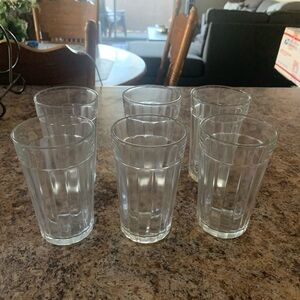 Vintage Gibson Designs Sensations Double Old Fashioned 5”Glasses Ribbed Set of 6